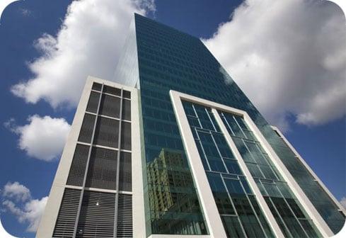 It's the tall, blue building across from Dadeland Mall