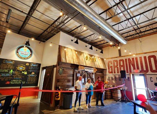 Mama Bear's Mac Grand Opening inside the brewery!