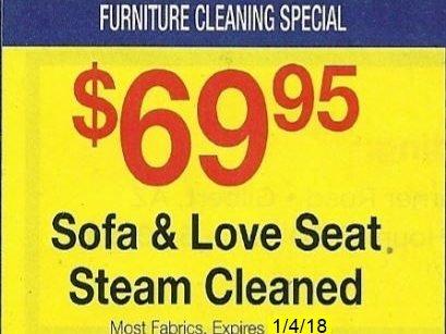 Furniture Cleaning Special