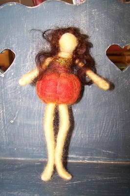 Bori ballet felted doll