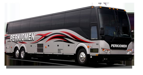 52 and 56 passenger motor coaches with restroom