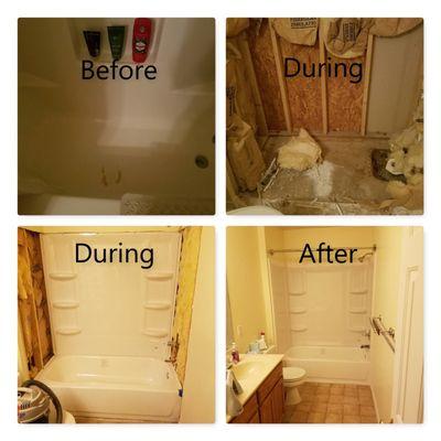 Bathtub removal and replace