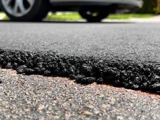 Commercial Asphalt Paving - Final 3/4" asphalt lift being applied in Pompano Beach applied