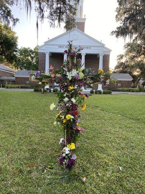 Easter flower cross