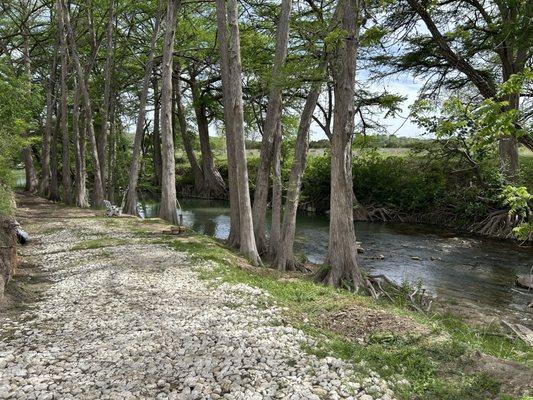 River next to the campground