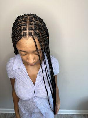 Small Knotless Butt Length Braids! I love themmm