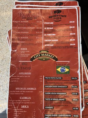 City Market Area - Menu.