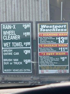 Advertise to be a touchless car wash... but then charge extra to brush your car?!  *Facepalm*