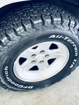 New tires for the Jeep!