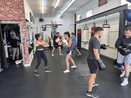 Boxing class, small class sizes!!