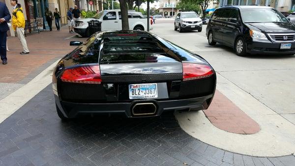 It looks fast even when it's parked. Smart valet parking to leave it out front.