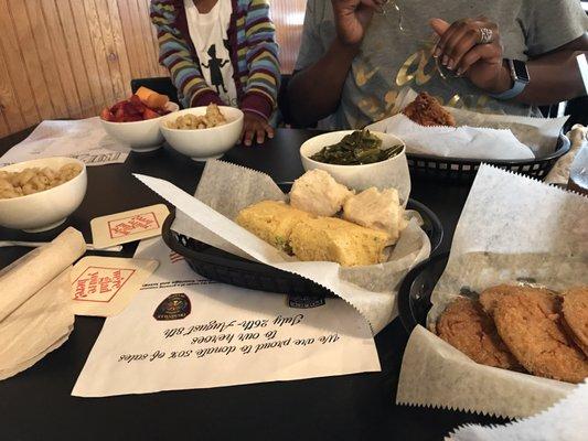 Corn bread and biscuits