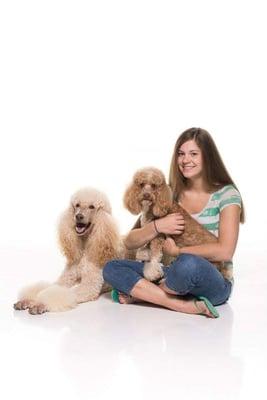 The Owner and two of her furry family.