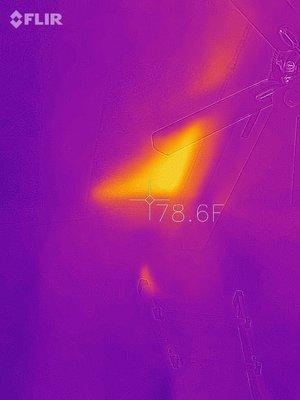 Thermal Image of Bee Hive location in a ceiling