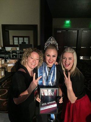 Two time National Title winner at Next Level Dance Competition with the help of these fabulous ladies!