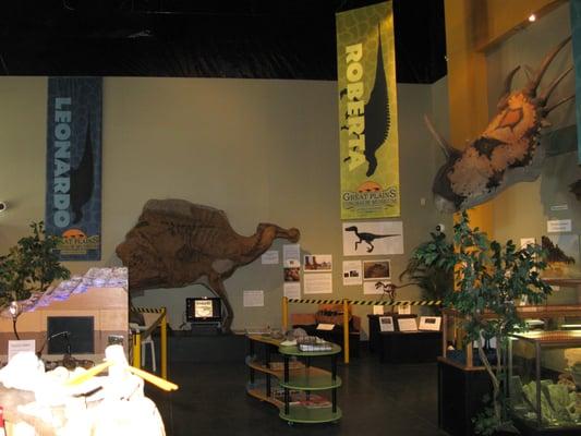 Part of the exhibits at the Great Plains Dinosaur Museum