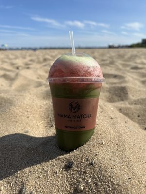 Iced Watermelon Matcha