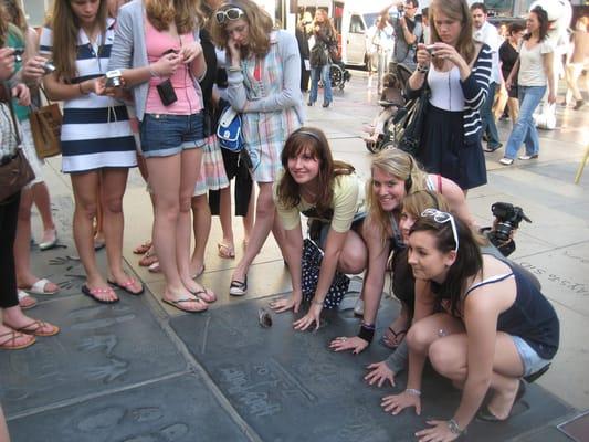 Hand and footprints at Grauman's Chinese Theatre