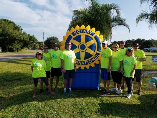 Blair Post with his Venice Area Rotary group