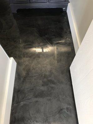 Epoxy bathroom flooring