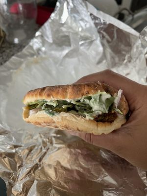 Stuffed Falafel Pita Sandwich