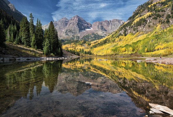 The Maroon Bells in Aspen, CO