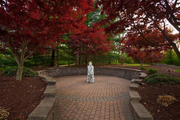 We are just a walk away from all the beautiful architecture on the National Shrine of Our Lady of the Snows.