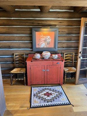 Lodge and log cabin furniture.