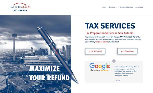 Taylormade Tax Services just launched tax preparations business in 2020. Offering document uploads. https://www.taylormade-taxservices.com/