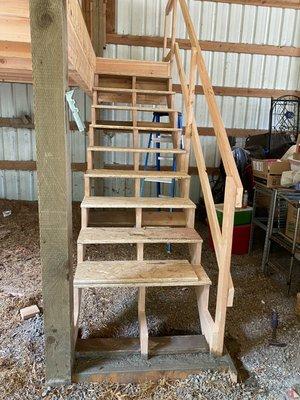 Custom loft stairs