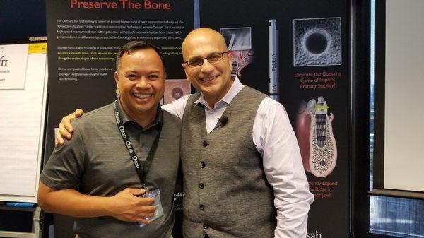 Continuing Education with dental implant guru, Dr. Salah Huwais! He's a rock star in the dental implant world :)