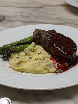 Balsamic Rosemary Tenderloin with Cherry Balsamic Reduction