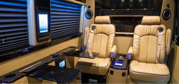 Mercedes Benz Jet Sprinter Limo 7 Passenger Interior 3