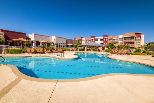 Resort-style swimming pool at Southern Ave Villas