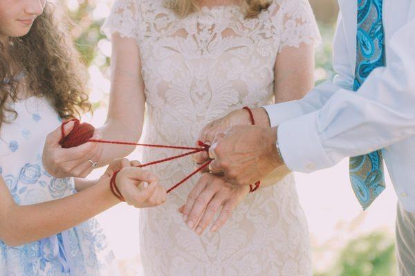 Red Thread Ceremony. A unique, memorable moment to create intimate connection.