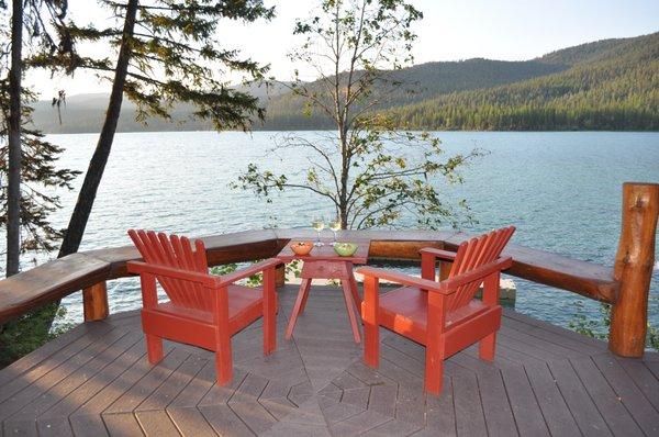 View from our Ashley Lake cabin!
  https://www.lakeshorerent­als.us/vacation-rental-home.asp?PageDataID=32531