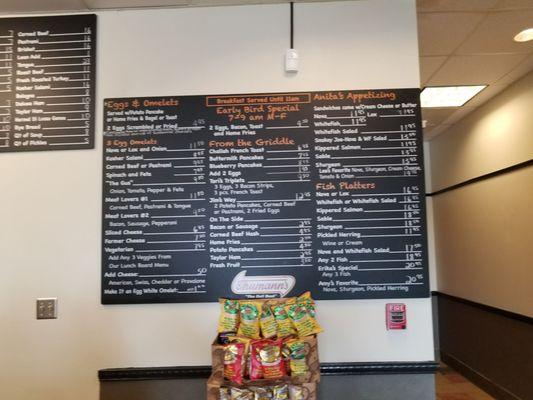 Menu board