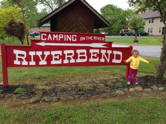 Right in the bend of the road and the river! Great location and great campground!