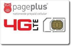 Page Plus's sim cards bring their phones to the 4G LTE (Long Term Evolution) network to the very same extent as the national carrier, VZW.