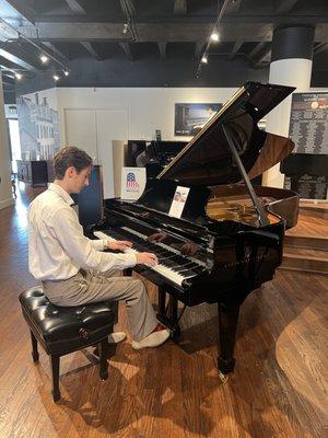 Cameron! Great pianist and salesperson