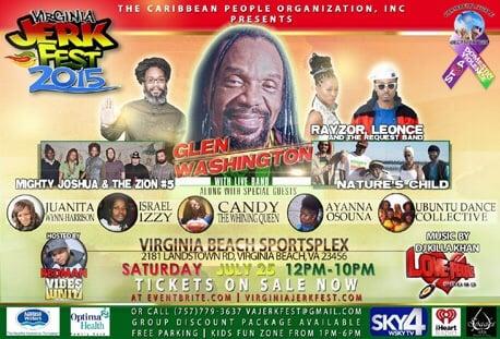 Promotional poster for Jerk Fest (Yelp is a sponsor, as well).