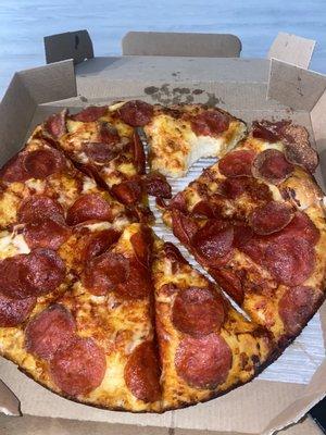 Dry ass pan pizza