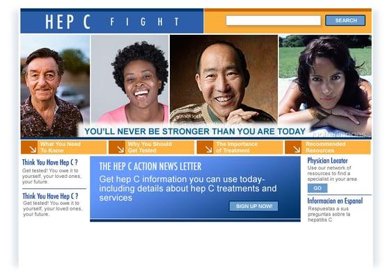 Hep C Website Design for ROCHE Pharmaceuticals