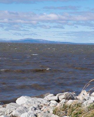 Arctic Ocean view from restaurant/hotel