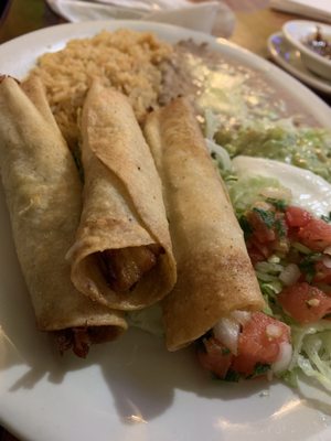 Chicken flautas