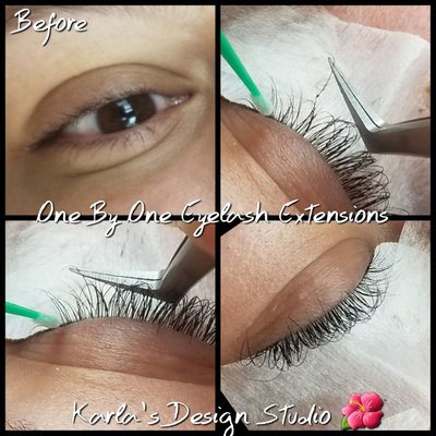 One by one eyelash Extensions