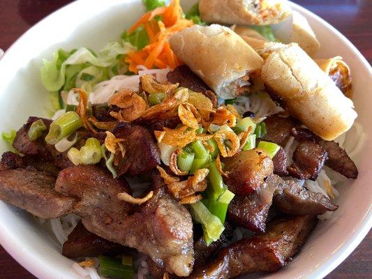 #37 Grilled pork & egg roll vermicelli (thit nuong & cha gio)