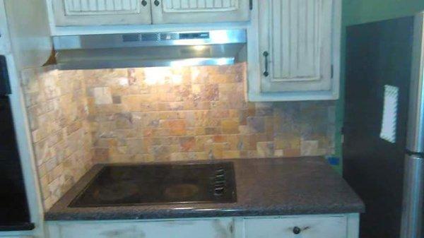 Tile backsplash