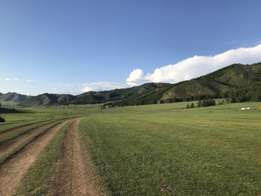 Country road Mongolia