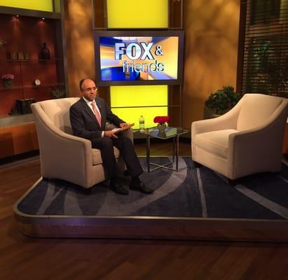 Dr Ali speaking on heart prevention at Fox and Friends NY studio. 2016.